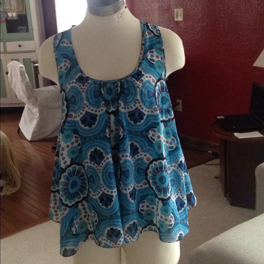 Anthropologie sleeveless blouse.